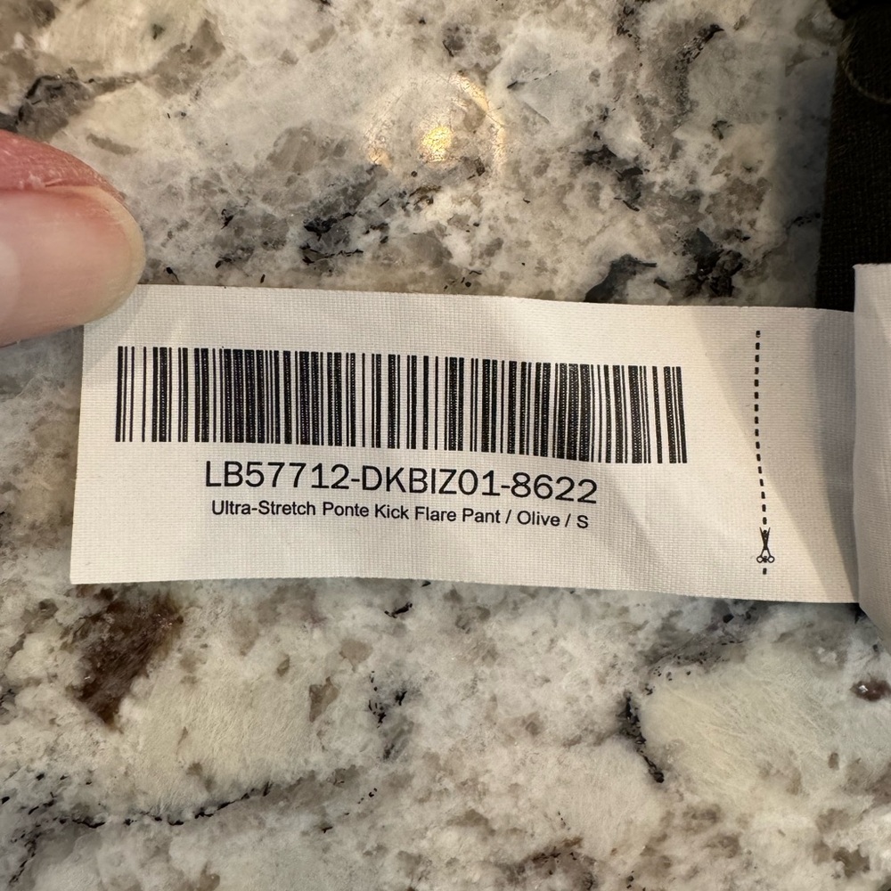 Quince Olive Ultra-Stretch Ponte Kick Flare Pants | Size S | Pull-On - Picture 9 of 9